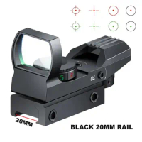 Red Dot Scope 20mm Rail Riflescope Hunting Optics Holographic Red Dot Sight Reflex 4 Reticle Tactical Scope Collimator Sight