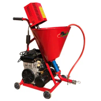 High efficiency automatic epoxy mortar plaster airless paint putty spraying pump machine for sale