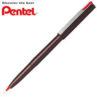 【Pentel 飛龍】JM20 Stylo 德拉迪塑膠鋼筆 紅(2入1包)