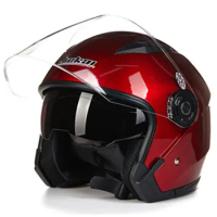 JIEKAI JK-512 Dual Lens Motorcycle Helmet Pedal Motorbike Motocross Helmet Outdoor Travel Protection Riding Safety Cap Capacete