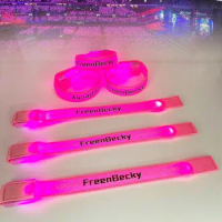 Freenbecky Bracelet Pink Concert Support Bracelet LED Luminous Wristband Fans Support