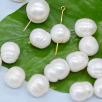 200PCS 11-12mm White freshwater pearls with 0.8mm hole