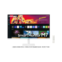 SAMSUNG 三星 32吋智慧聯網螢幕 M7 4K S32DM703UC S32DM702UC#白色-白色