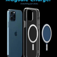 Wholesale magsafe case for iphone12 Magnetic Coil Circle Phone Case For Apple iPhone12 Pro Max Cover 100PC
