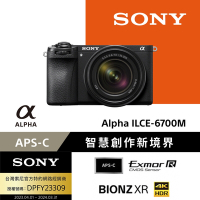 【SONY 】APS-C 數位相機 ILCE-6700M SEL18135 變焦鏡組 (公司貨 保固18+6個月)