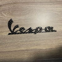 Decal Vespa Piaggio Tem Logo Carbon Fiber Độc Đáo Cho Xe Máy