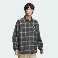 ADIDAS ORIGINALS愛迪達 阿迪達斯 三葉草 男長袖襯衫-深灰色 CS SHIRT LS M JC6835