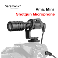 Saramonic Vmic Mini Condenser Shotgun Microphone Video Micro On-Camera for Canon Nikon iPhone Android Smartphone VS BOYA BY-MM1