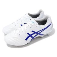 【asics 亞瑟士】足球鞋 DS Light Advance 2E 男鞋 寬楦 白 藍 皮革 亞瑟膠 運動鞋 亞瑟士(1103A098100)