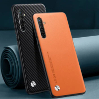 Luxury PU Leather Case For Realme X XT X2 Matte Back Cover Silicone Shockproof Full Protection Phone Case For OPPO K3 K5 Coque