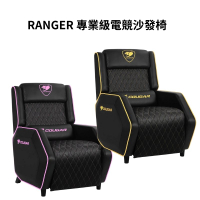 【最高折200+跨店點數22%回饋】COUGAR 美洲獅 RANGER 專業級電競沙發椅 粉色/金色