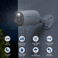 Reolink 12MP Ultra HD PoE IP Camera Smart Advanced Detection &amp; Alert Security Cam 2-way Audio Bullet&amp;Dome Surveillance Cameras
