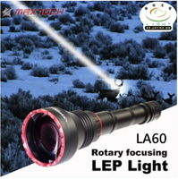 【錸特光電】MAXTOCH LA60 超遠射 2800米 旋轉變焦 調焦 聚光泛光 500流明 LEP 手電筒 防水 21700