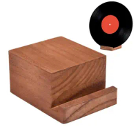 Vinyl Record Organizer Wooden Display Stand Music Albums Display Shelf Stand Vinyl Records Tabletop Holder Portable Record Stand