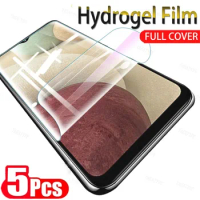 5PCS Hydrogel Film For Samsung Galaxy A02 A12 A22 A32 A42 A52 A72 M02 M12 M32 M42 M62 Screen Protector On F02S F12 F41 F52 F62
