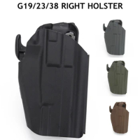 Tactical Gun Holster Glock 19 Concealed Gun Carry Case Adjustable Hunting Pistol Holster Bag for G 19/23/38