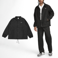 Nike 教練外套 Authentics Lined 黑 寬鬆 男款 刺繡 防潑水 防風 夾克 FD7844-010