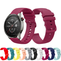 Sports 22mm Strap For Amazfit GTR 4/GTR 3 Pro 2 2E/GTR 47mm Silicone Wrist Bracelet For Amazfit Bip 5/Pace/Stratos 2 2S 3 Band