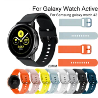 20mm Silicone Watchband for Samsung Galaxy Watch Active 42mm Replacement Bracelet Band For Huami Amazfit Bip/Amazfit 2