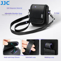 JJC Durable Compact Camera Bag Pouch Camera Case For Canon PowerShot V10 Camera Adjustable Shoulder Strap Included Carabiner