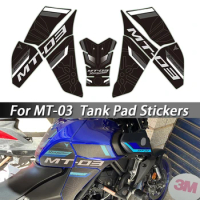 Tank Pad Protector Leather Sticker Decals Motorcycle Accessories For YAMAHA MT03 MT-03 MT 03