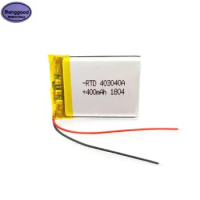 3.7V 400mAh 043040 403040 Lipo Polymer Lithium Rechargeable Li-ion Battery Cells For Mp3 Mp4 DIY E-book Powerbank Battery