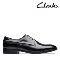 【Clarks】男鞋Craft Clifton Lo 高級拋光亮光皮革紳士鞋 皮鞋(CLM74542D)