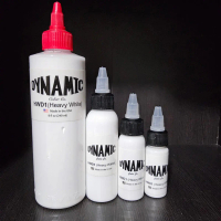 HWD1 ( Heavy White ) DYNAMIC USA Tinta Tattoo White Color 15ml - 60ml
