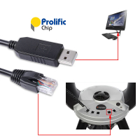 Prolific USB To RJ45 RS232 Serial NexRemote PC พอร์ตสำหรับเชื่อมต่อ Celestron GPS CPC CGE กล้องทรรศน์ Mount คอมพิวเตอร์