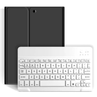 Wireless Keyboard Protective Shell Set Silicone Protective Cover with Pen Slot for Ipad Air4 10.9 Inch Black
