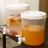 大容量冷水壺帶水龍頭水果檸檬茶壺果汁扎壺冰箱可樂桶冷飲桶