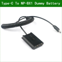 DK X1 DKX1 DK-X1 USB Type-C NP-BX1 Dummy Battery Power Adapter DC coupler For Sony DSC-RX100 RX100 M2 M3 M4 M5 M5A