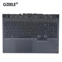 US Laptop Keyboard For Lenovo Legion 5-15IMH05H -15IMH05 -15ARH05H -15ARH05 with Upper Case Palmrest Keyboard Bezel Backlight