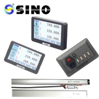 SINO SDS200 Metal 4 Axis LCD Digital Readout Display DRO Kit KA-300 Glass Linear Scale Encoder For Lathe Grinder Millilling Dril