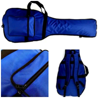 Softcase Gitar Bass / Tas gitar Bass Elektrik Biru Busa Tebal