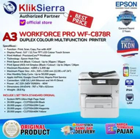 Mesin Fotocopy EPSON WorkForce Pro WF-C879R & WF-C878R Printer A3 Colour Multifunction Duplex Fax AD