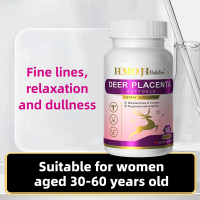 HMOJI Imported Deer Placenta & Evening Primrose Capsules for Skin Care – 60 Capsules