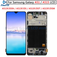 OLED For Samsung Galaxy A51 LCD with frame Digitizer Assembly For Samsung A51 Display A515 A515F A515F/DS,A515FD A515FN/DS
