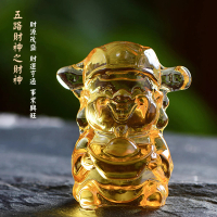 【BLS】春節 黃水晶財神爺擺飾(過年/佈置/喜氣/財神)