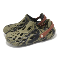 【MERRELL】涼拖鞋 Hydro Moc 男鞋 綠 黑 輕量 異形鞋 水陸兩棲鞋 溯溪鞋 戶外(ML005947)