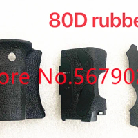 NEW original 80D for Canon for EOS 80D with rubber camera repair parts body rubber USB hand Grip Thumb rubber