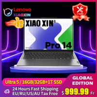 Lenovo Laptop XIAOXIN Pro 14 2024 Intel Ultra 5 125H RAM 16/32GB SSD 1TB 14" Inch 2.8K 120Hz Screen Al Notebook