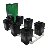 RDWC with 100L water barrel 5 gallon clone bucket hydroponics system 6pcs hydroponics growing system
