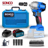 Scratch & Wear Resistant SONCO 38890 Heavy Duty 688VF Cordless Impact Wrench Electric 1/2 Inch Socke