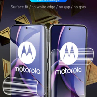 Hydrogel Film For Motorola Moto G04 G24 G34 Gpower 2024 Edge 50 40 30 Pro Ultra Screen Soft Protective Guard Transparent Clear