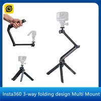 Insta360 Multi Mount 3-way Grip Selfie Stick Tripod Magic Arm Ball Joint Mantis Mode For ACE &amp; ACE PRO GO3 GO2 ONE RS Accessory