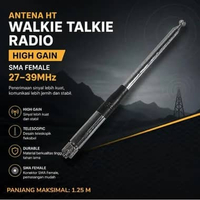 Roniware Antena HT Walkie Talkie Radio High Gain Sinyal Kuat, Koneksi Stabil IH Silver