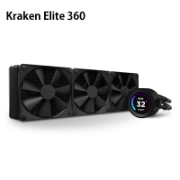 【最高現折268】NZXT 恩傑 Kraken Elite 360 水冷散熱器/360mm/黑