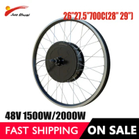 48V 1500/2000W 26''27.5''700C Hub Motor Wheel Electric Bike Brushless Gearless Wheel with Rim Spokes Bicicleta Eléctrica Parts