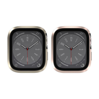 魚骨牌 SwitchEasy Apple 蘋果 Watch S7/S8/S9 (41mm)(45mm) Modern Hybrid 9H 鋼化玻璃鋁合金保護殼 手錶殼 保護套 金屬邊框 殼膜一體